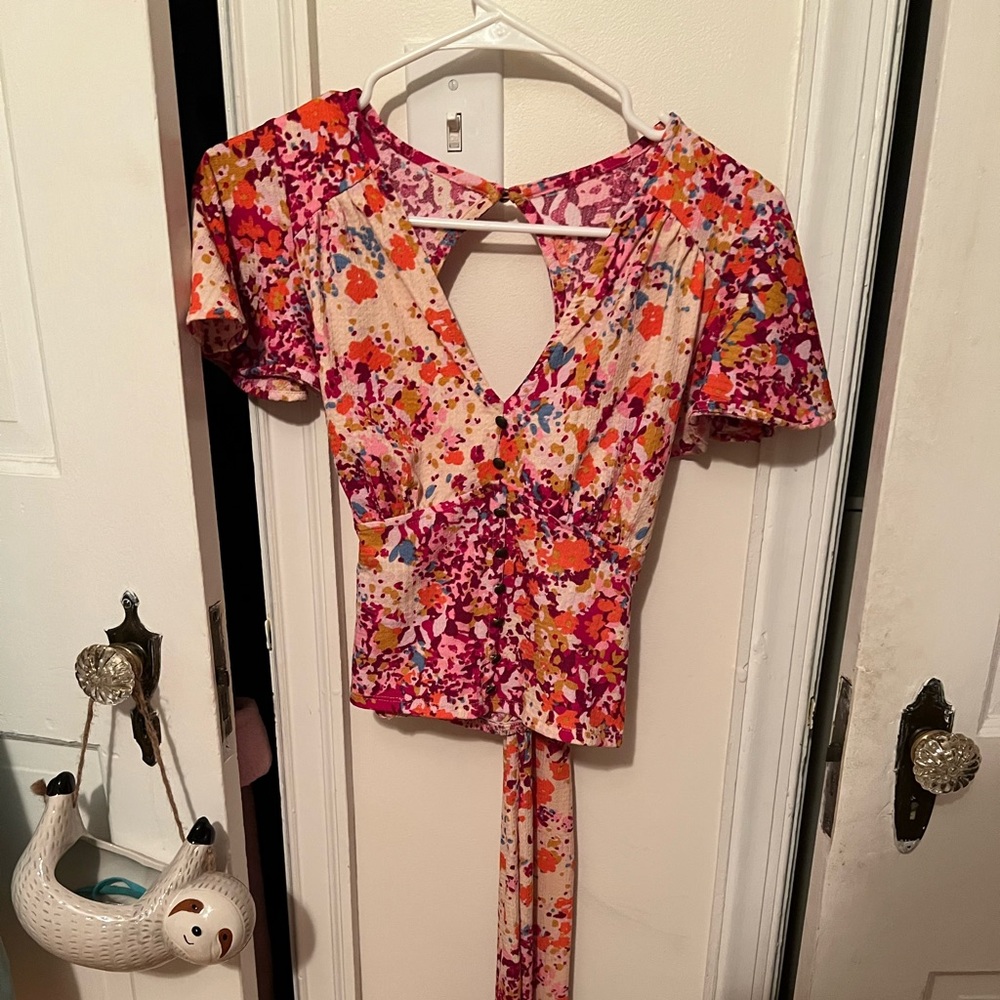 Colorful Anthropologie top, new with tags